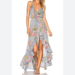 Havana night Auguste backless spaghetti strap floral dress Sz 4